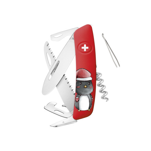 Swiza J06 JUNIOR CHRISTMAS Penguin Red