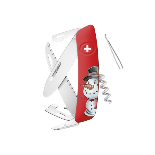 Swiza J06 JUNIOR CHRISTMAS Snowman Red