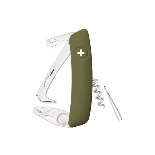 Swiza HO03 HORSE & TICK TOOL Olive