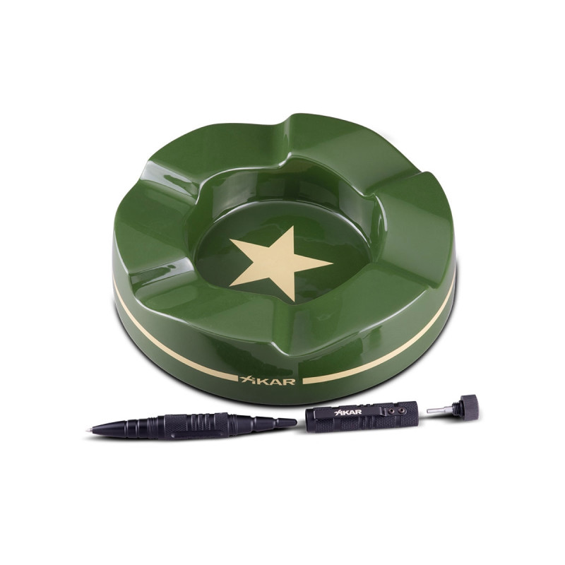 Xikar GIFT SET MILITARY ( Posacenere / Penna tattica)