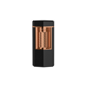 Xikar ACCENDISIGARI MERIDIAN TRIPLE SOFT FLAME Black & Rose Gold