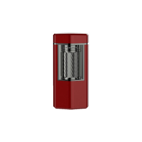 Xikar ACCENDISIGARI MERIDIAN TRIPLE SOFT FLAME Red & Gunmetal
