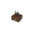 Muela Silverware HARE ON WOODEN BASE cm 5x5