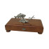 Muela Silverware CARP FISH ON WOODEN BASE cm 18x10