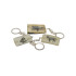 Muela Silverware KEYRING PARTRIDGE ON BONE BASE