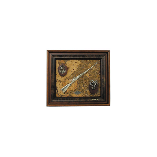 Muela Silverware FRAMEWORK 3 HUNTING TROPHIES cm 17x15