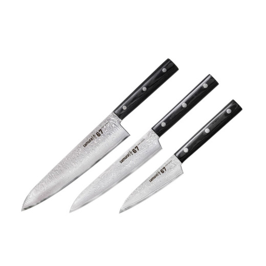 Samura DAMASCUS 67 SET 3 PZ (CUOCO-FILETTARE-SPELUCCHINO)
