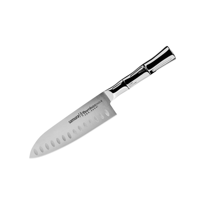 Samura BAMBOO SANTOKU C/ALVEOLI (Santoku knife hollow ground) CM.16