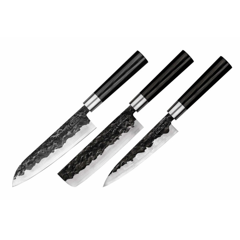 Samura BLACKSMITH SET 3 PZ (NAKIRI-SANTOKU-FILETTARE)