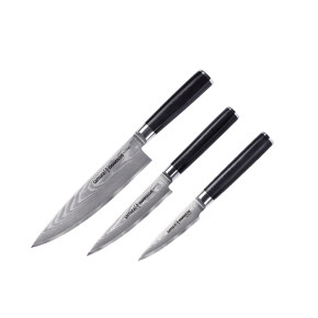 Samura DAMASCUS SET 3 PZ (CUOCO-FILETTARE-SPELUCCHINO)