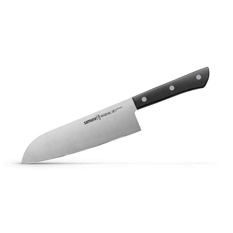 Samura HARAKIRI SANTOKU (Santoku knife) CM.17,5 Black