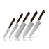 Samura HARAKIRI SET 5 PZ (SPELUCCHINO-CUOCO-FILETTARE-SANTOKU-NAKIRI) Black