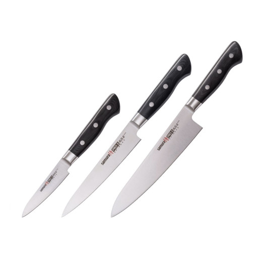 Samura PRO-S SET 3 PZ (CUOCO-FILETTARE-SPELUCCHINO)
