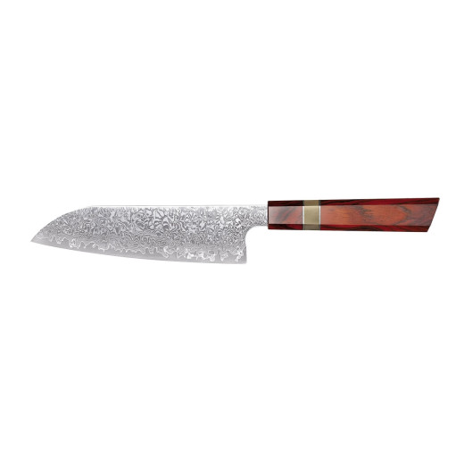 Xin XINCRAFT SANTOKU KNIFE CM.17,5 DAMASCUS MIRROR POLISHED XC122