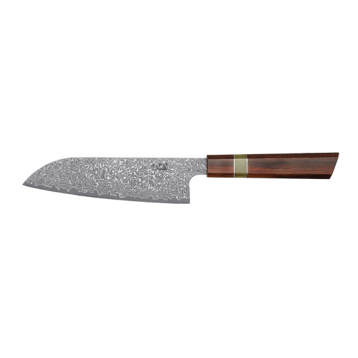 Xin XINCRAFT SANTOKU KNIFE CM.17,5 DAMASCUS ACID ETCHED XC123