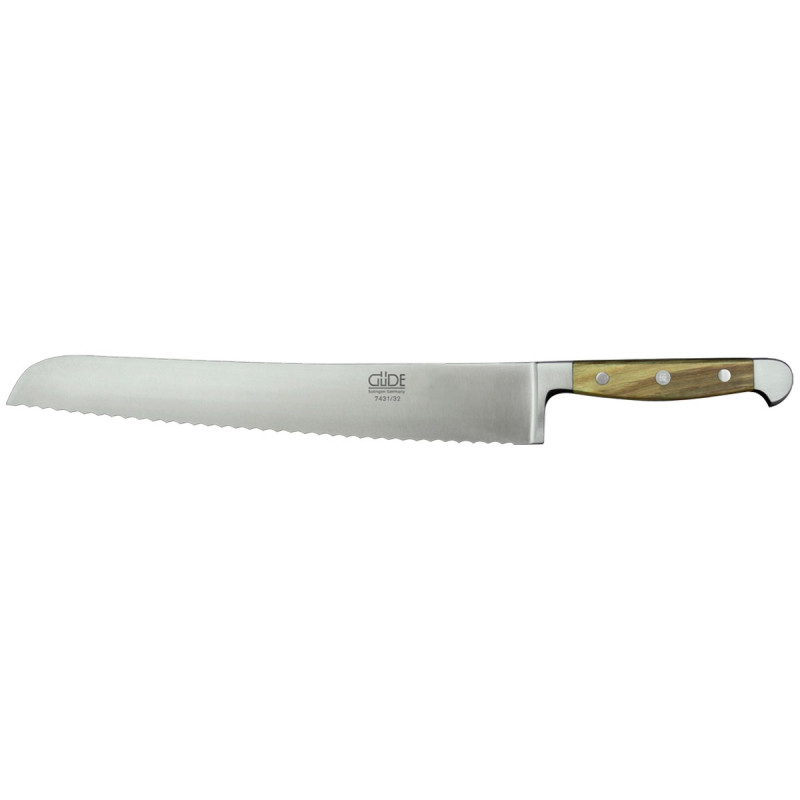 GUDE ALPHA ULIVO PANE (Bread knife) CM 32