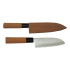 GIAPPONE CUCINA SANTOKU FODERO LEGNO