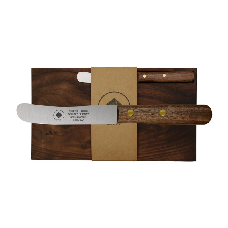Pikas SET TAGLIERE + COLTELLO HUMPBACK Walnut