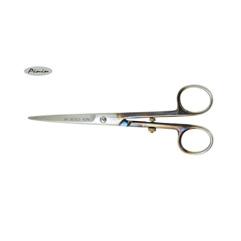 Pinin FORBICI BARBIERE INOX COLORATE C/DISTANZIATORE 6"