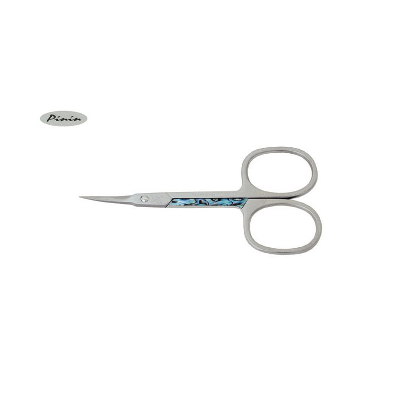 Pinin FORBICI PELLI A LANCIA INOX CURVE DE LUXE ABALONE 3,5"