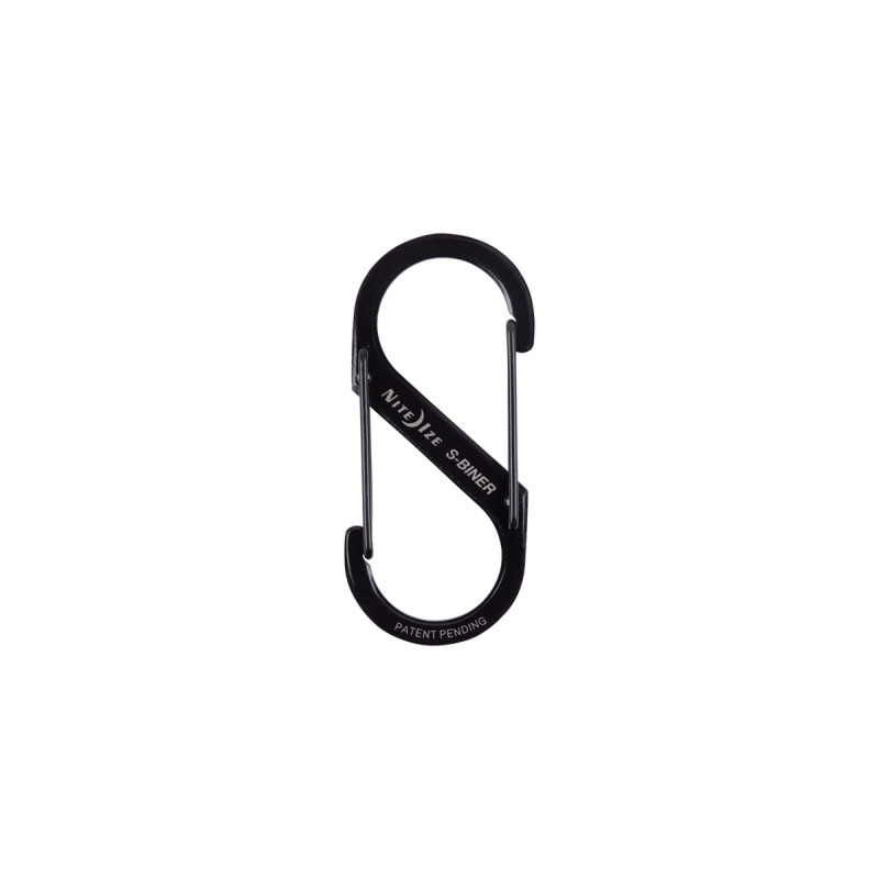 Niteize S-BINER DUAL CARABINER #3 SS Black SB3-03-01