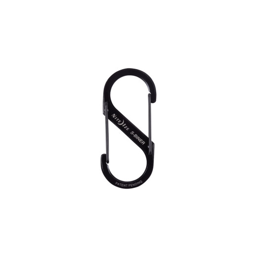 Niteize S-BINER DUAL CARABINER #3 SS Black SB3-03-01
