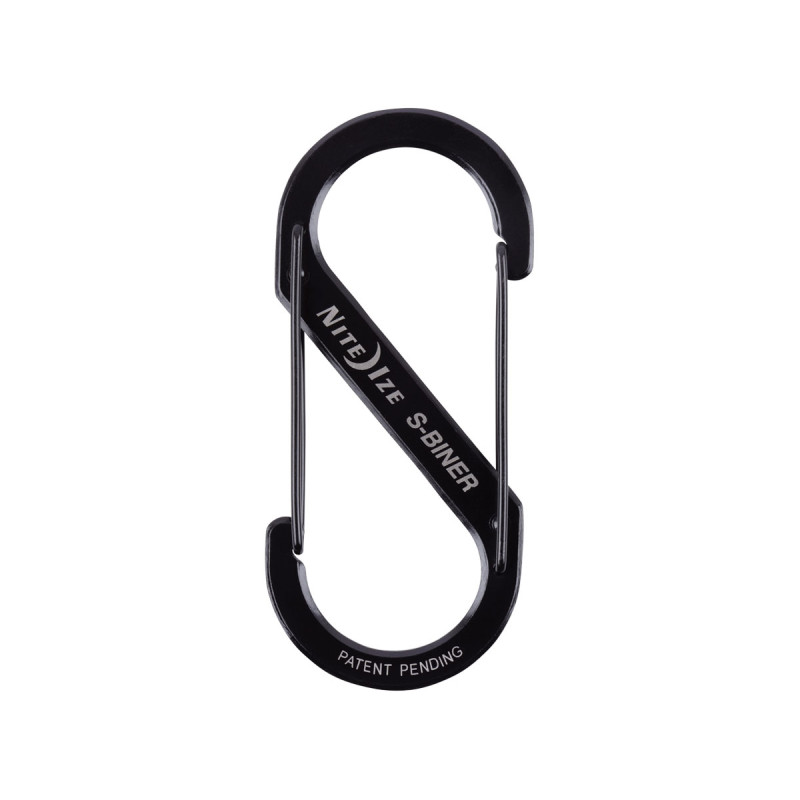 Niteize S-BINER DUAL CARABINER #5 SS Black SB5-03-01