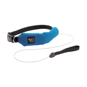 Niteize RADDOG ALL-IN-ONE COLLAR+LEASH MEDIUM Blue RRLM-03-R3
