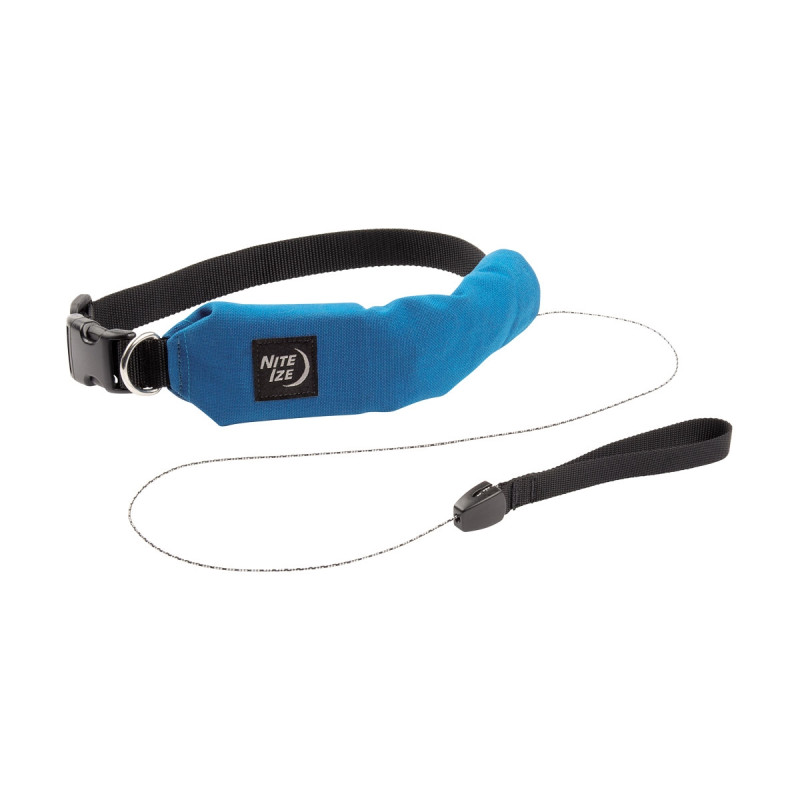 Niteize RADDOG ALL-IN-ONE COLLAR+LEASH MEDIUM Blue RRLM-03-R3