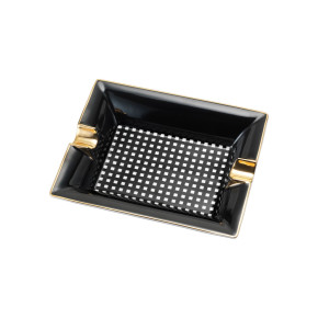 Siglo ASHTRAY BLACK CHECKERS