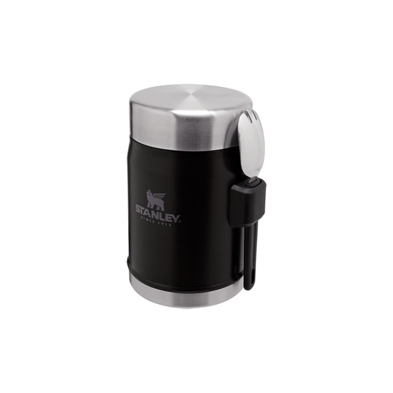 Stanley CLASSIC LEGENDARY FOOD JAR + SPORK 14oz /400ml Matte Black Pebble