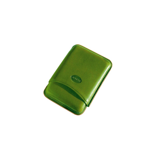 Jemar PORTASIGARI  LISCIO CUOIO 3 SIGARI TOSCANI 100/3 VERDE