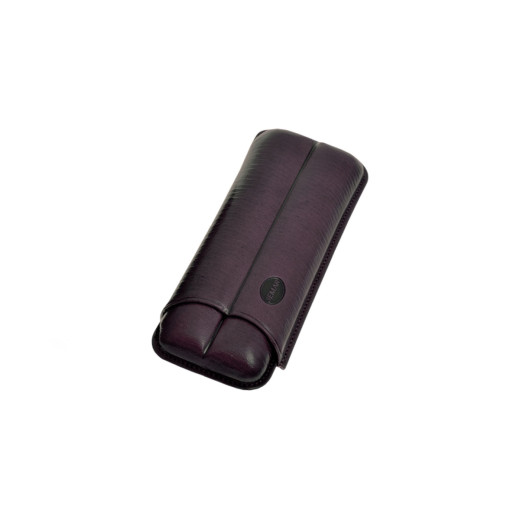 Jemar PORTASIGARI  SCANALATO CUOIO 2 SIGARI 110/2 XL MELANZANA