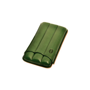 Jemar PORTASIGARI  SCANALATO CUOIO 3 SIGARI 110/3 XL VERDE