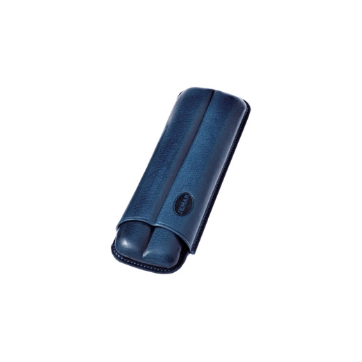 Jemar PORTASIGARI  SCANALATO CUOIO 2 SIGARI 112/2 BLU