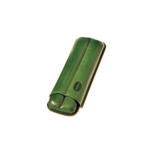 Jemar PORTASIGARI  SCANALATO CUOIO 2 SIGARI 112/2 VERDE
