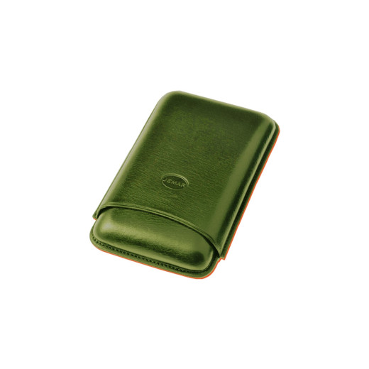 Jemar PORTASIGARI  LISCIO CUOIO 3 SIGARI 464/3 VERDE