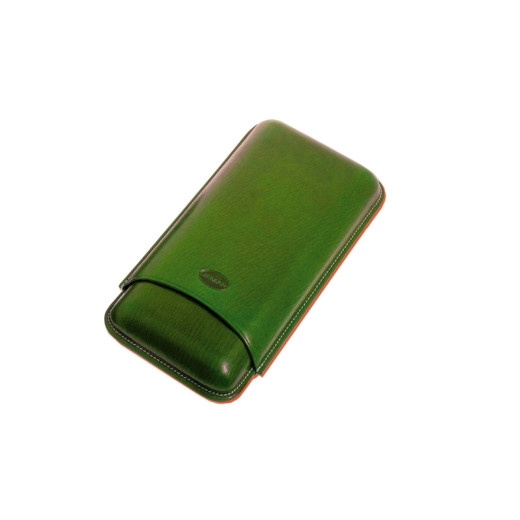 Jemar PORTASIGARI  LISCIO CUOIO 3 SIGARI 497/3 VERDE