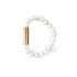 Les Fines Lames BRACCIALE PUNCH BRASS WHITE MAGNESITE - L