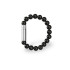 Les Fines Lames BRACCIALE PUNCH STAINLESS STEEL ONYX - M