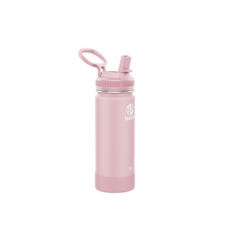 Takeya ACTIVES STRAW INSULATED BOTTLE 18oz / 530ml Blush (51201)