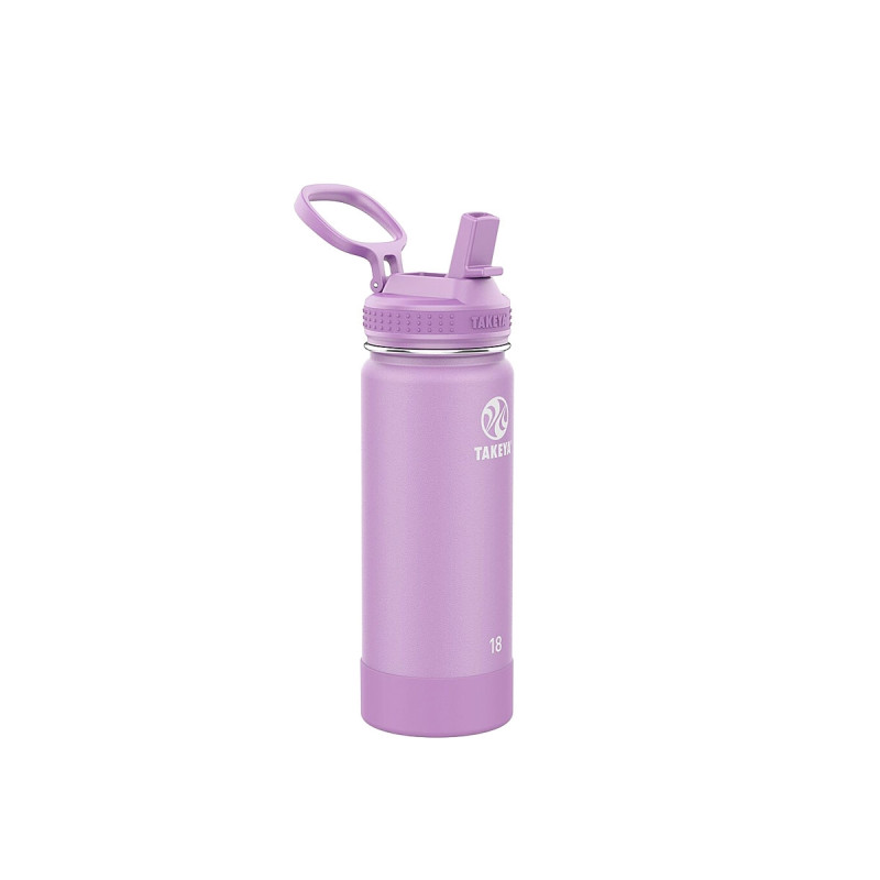 Takeya ACTIVES STRAW INSULATED BOTTLE 18oz / 530ml Lilac (51202)