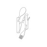 Akinod MULTIFUNCTION CUTLERY 13H25 MIRROR Fleurs Pastel